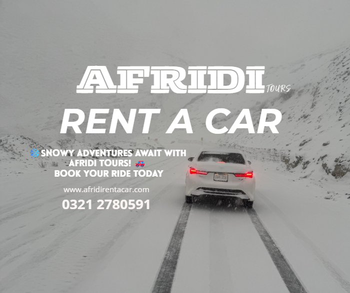 Snowy adventure ride with Afridi Tours Rent a Car