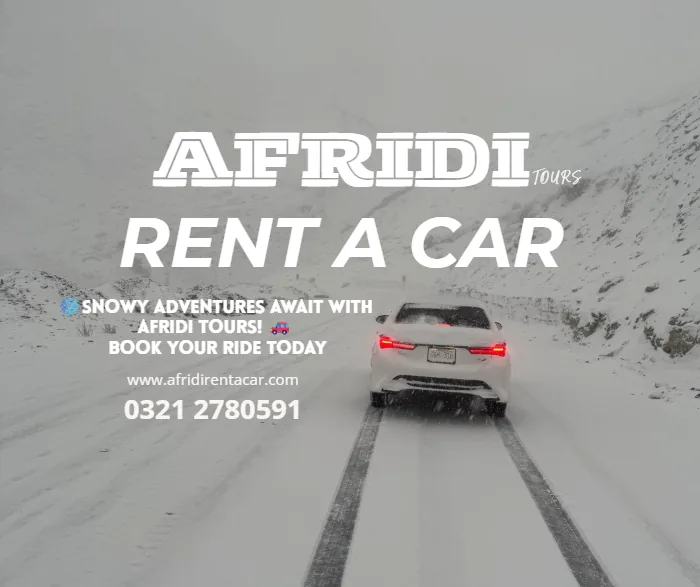 Snowy adventure ride with Afridi Tours Rent a Car